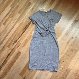 GAP Gray Knee Length Dress
